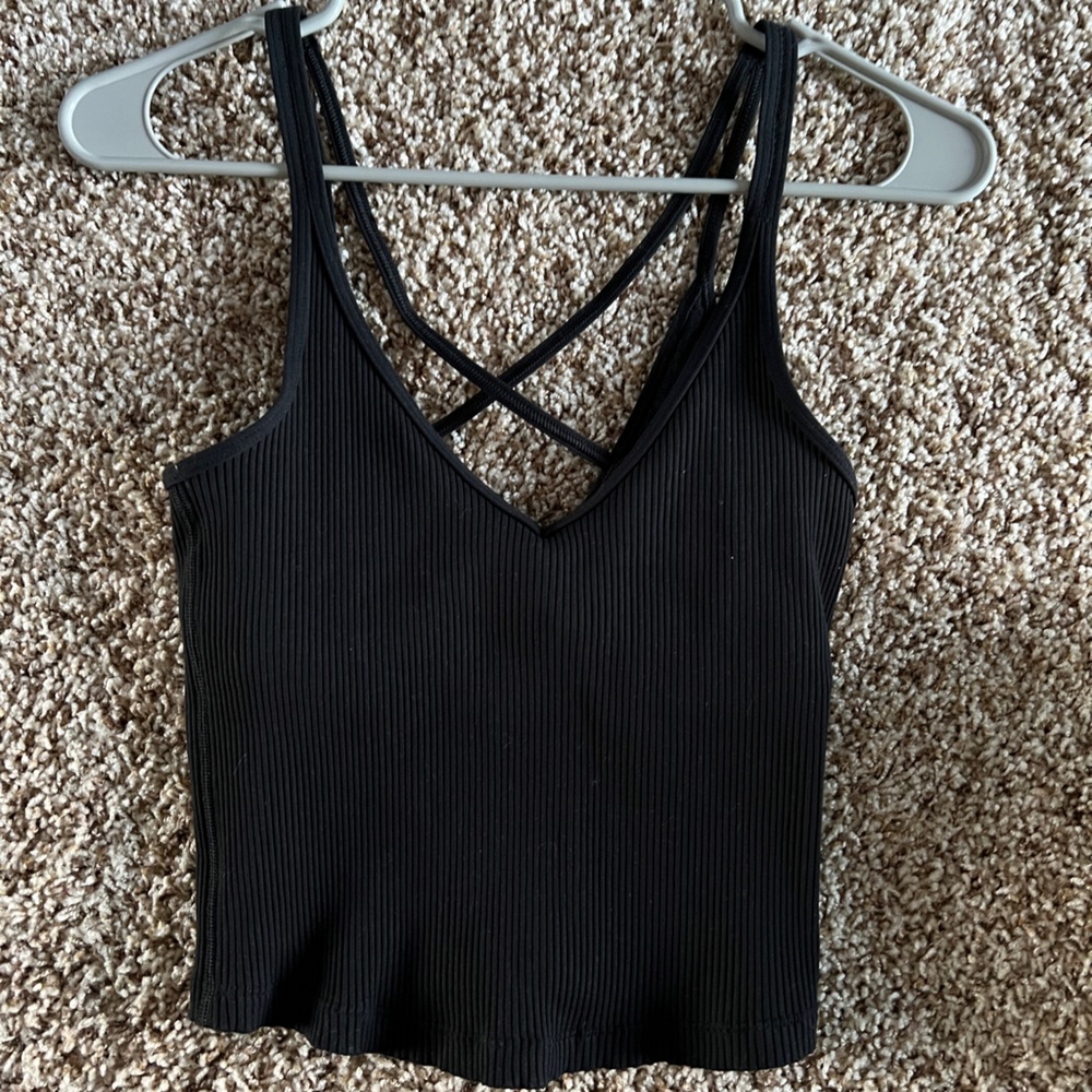 black tank top